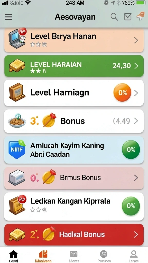 Beragam pilihan permainan untuk semua kalangan.