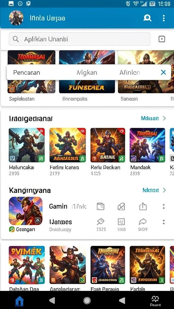 Tangkapan layar pertempuran dengan monster epik.