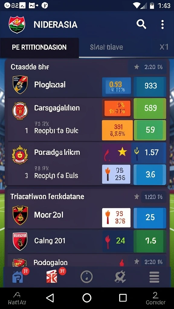 Tampilan level yang menantang dan dinamis.
