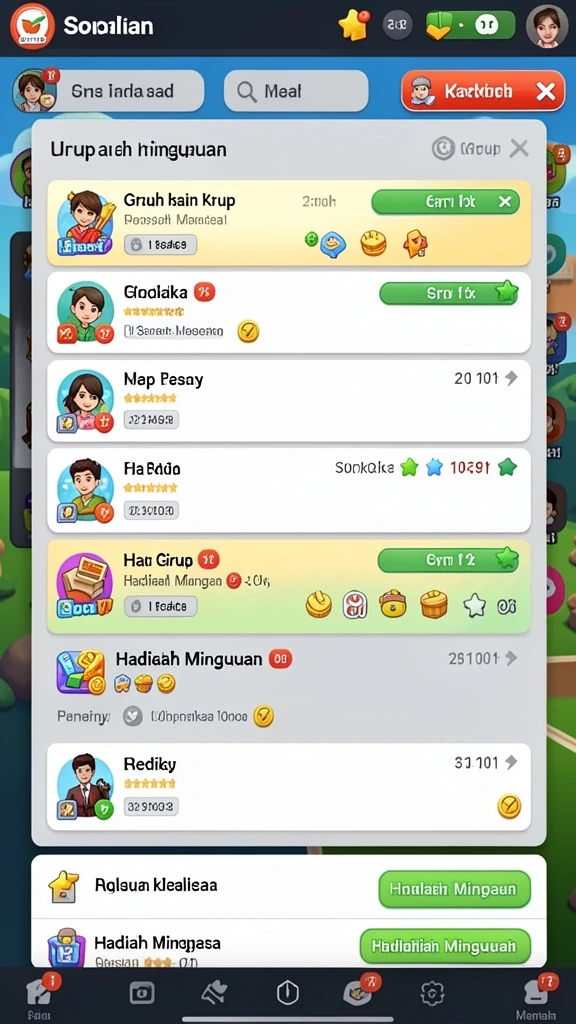 Leaderboard untuk bersaing dengan teman-teman Anda.
