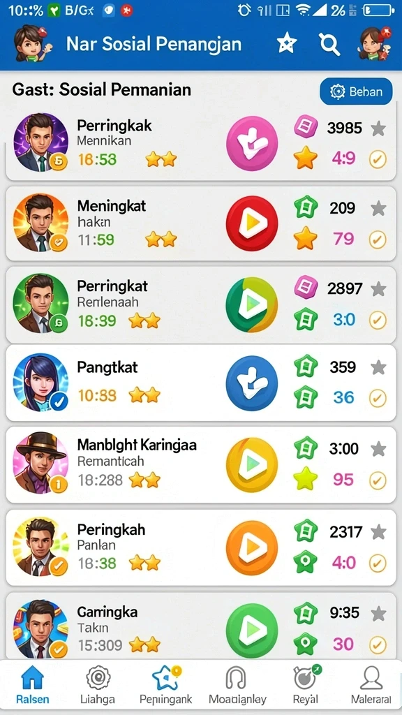 Tampilan grafis yang memukau dan warna yang cerah.