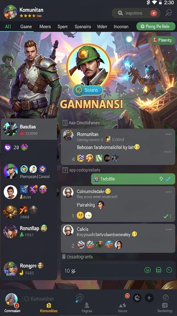 Mini games yang seru dan bervariasi untuk dimainkan.