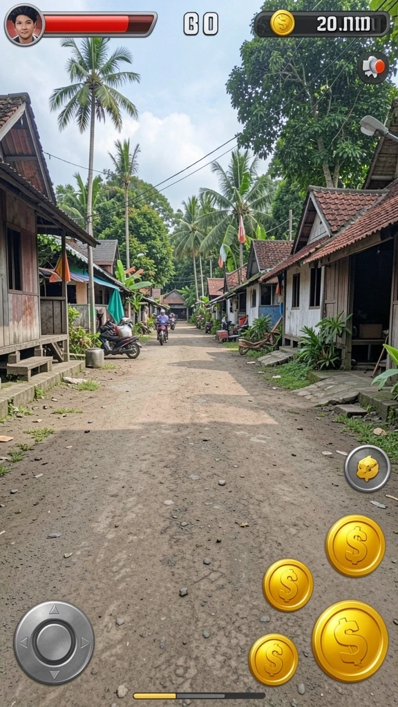 Mode multiplayer memungkinkan interaksi dengan pemain lain.