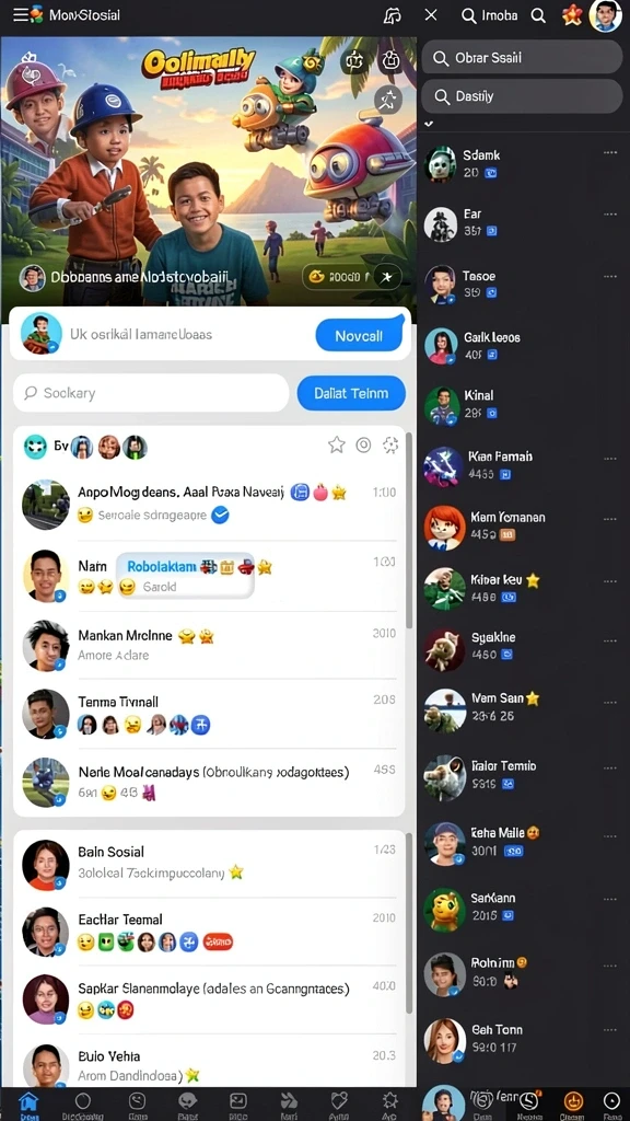 Komunitas aktif yang siap bersaing dan berinteraksi.