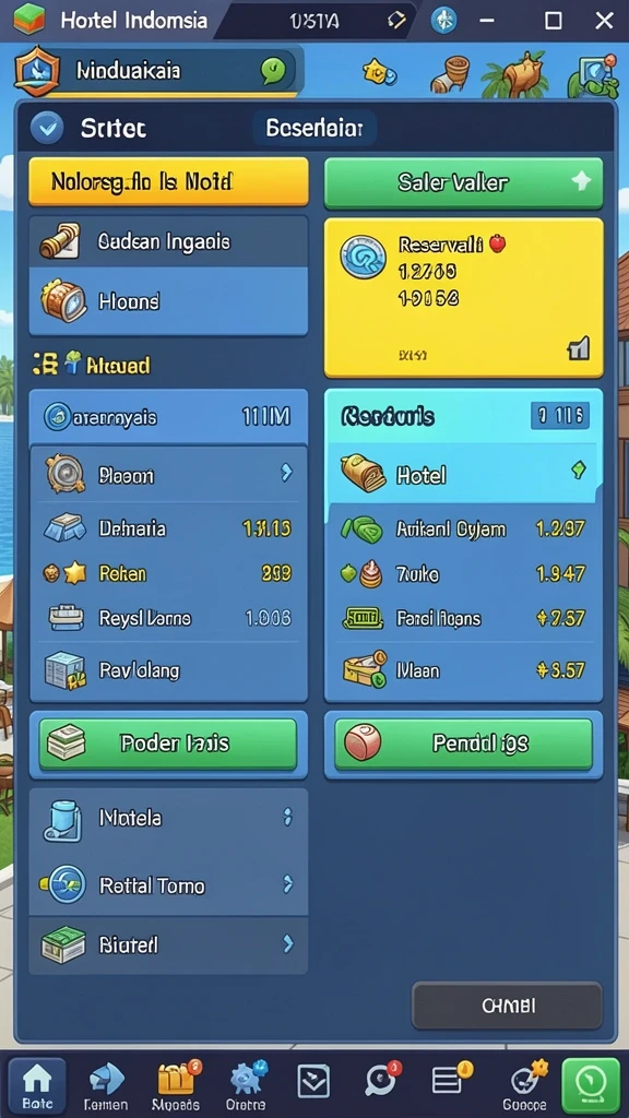 Tampilan utama game IDRRP dengan karakter yang menarik.