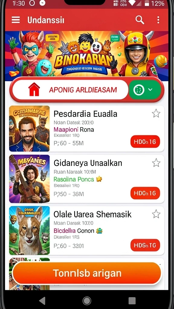 Tampilan antarmuka yang intuitif dan menarik.