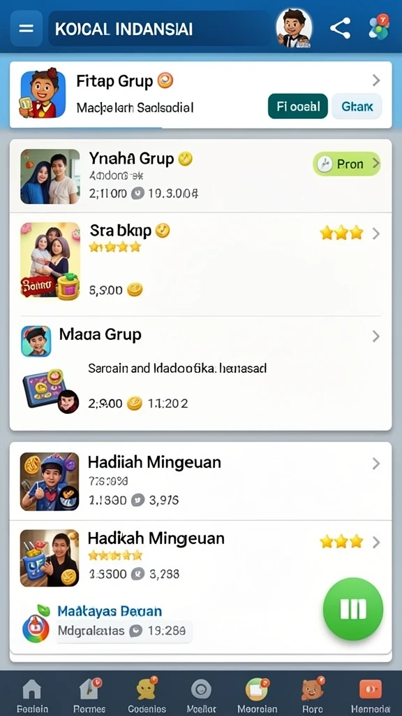 Fitur multiplayer yang memungkinkan interaksi dengan pemain lain.
