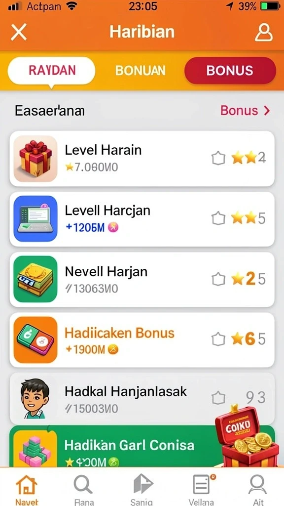 Tampilan antarmuka yang menarik dan user-friendly.