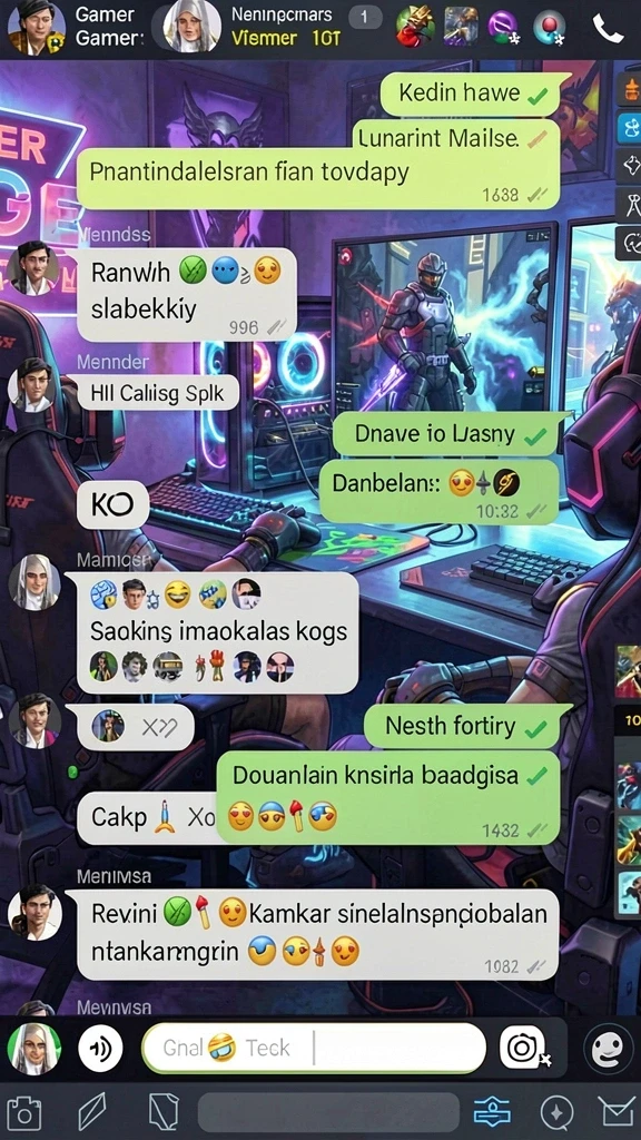 Desain karakter yang colorful dan unik.