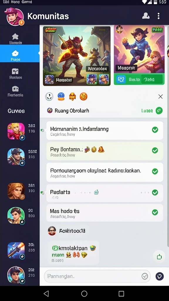 Komunitas aktif untuk interaksi antar pemain.