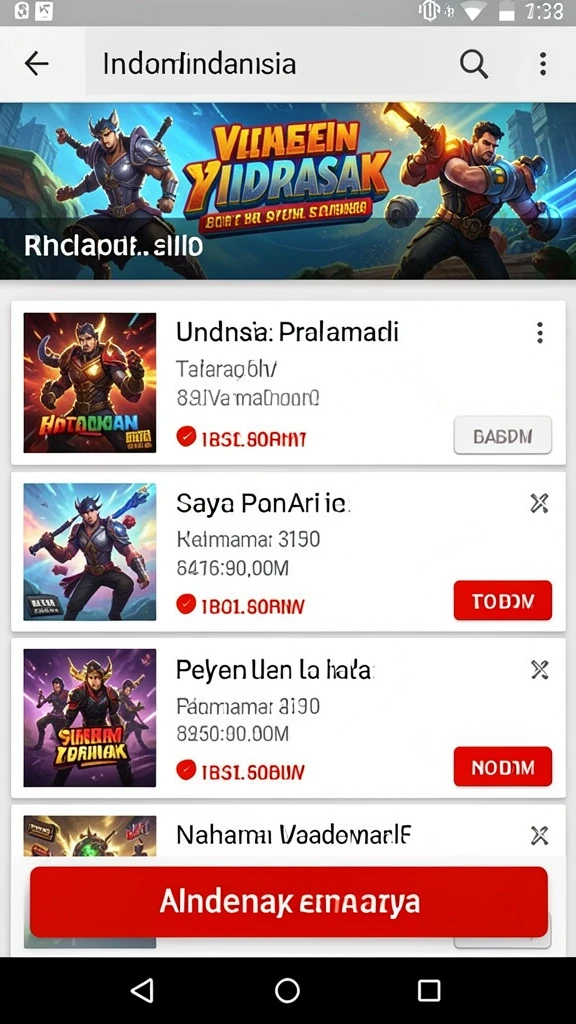 Tampilan antarmuka PROBET88 yang menarik dan intuitif.