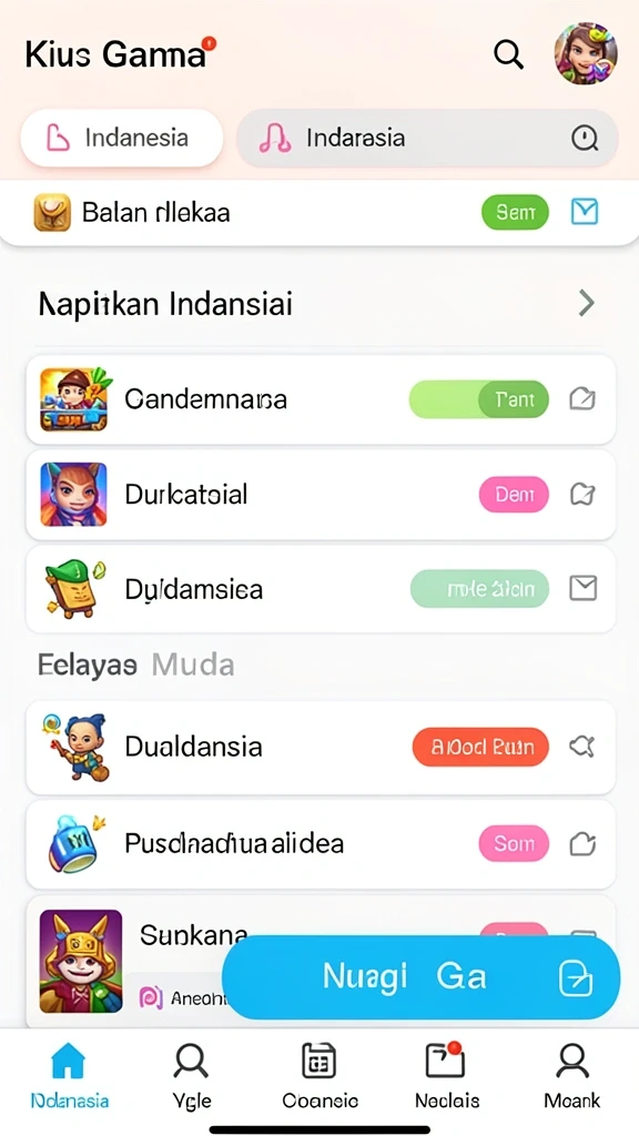 Fitur sosial untuk berinteraksi dengan pemain lain.