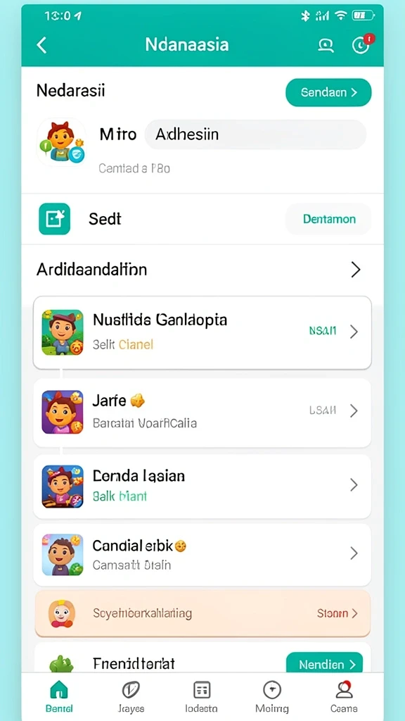 Tampilan awal yang menarik dan intuitif.