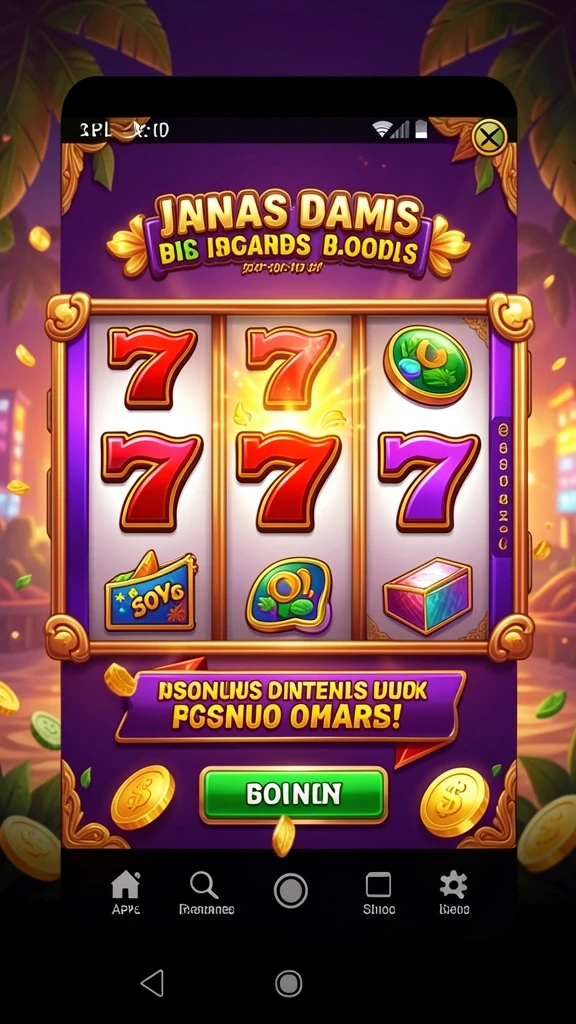 Tampilan permainan slot yang memukau dan berwarna-warni.