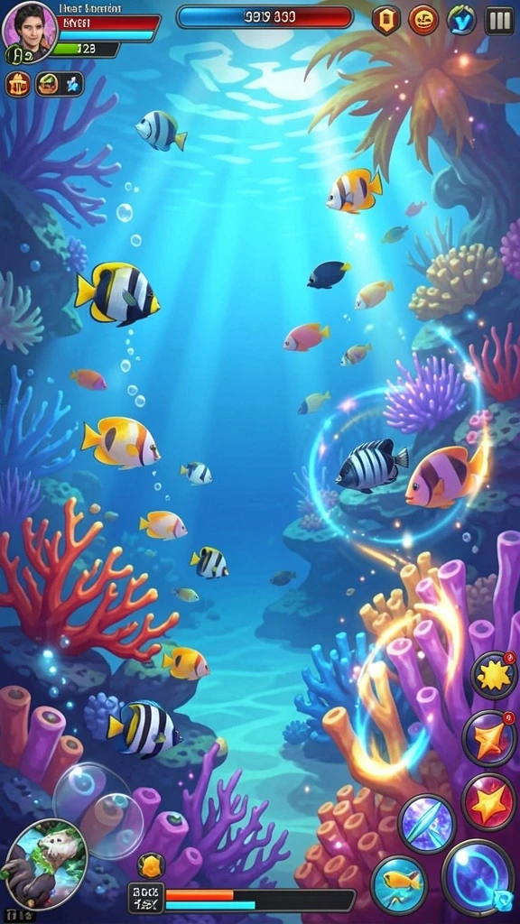 Ilustrasi permainan slot yang penuh dengan warna dan efek visual.