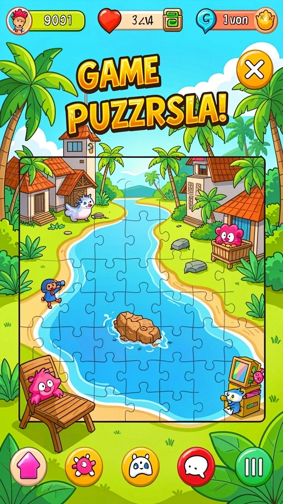 Screenshot menunjukkan gameplay yang seru dan dinamis.