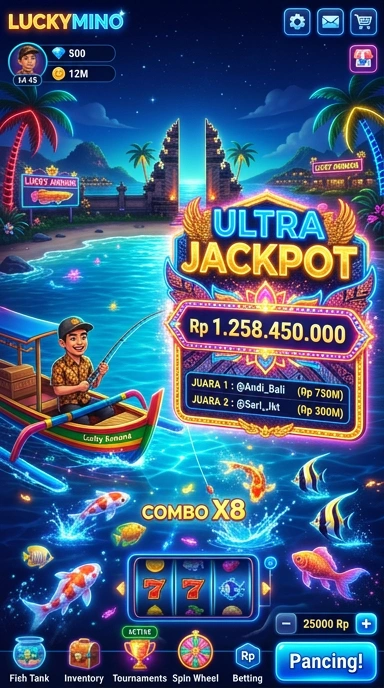 luckymino — layar beranda